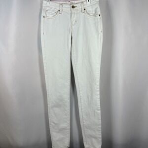Kate Spade Broome Street Play Hooky White Skinny Jeans Size 24